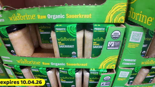 Wildbrine Raw Organic Sauerkraut 50 oz (3.12 lbs)
