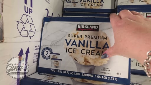 Kirkland Signature Super Premium Vanilla Ice Cream, 2/Half Gal