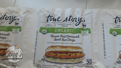 True Story Organic Grass-Fed Uncured Beef Hot Dogs, 3 × 10 oz