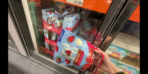 Tru Fru Milk & White Chocolate Frozen Fresh Strawberries 24oz