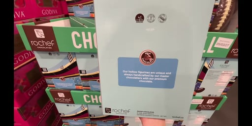 Rochef Hollow Milk Chocolate Football
