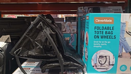 CleverMade Foldable Tote Bag on Wheels