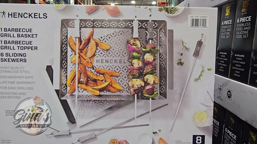 Henckels Kabob and Grill Basket Set, 10-Piece