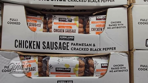 Kirkland Signature Chicken Sausage Parmesan & Cracked Black Pepper