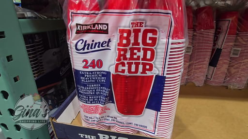 Kirkland Signature Chinet 18 oz Red Cups 240 Count