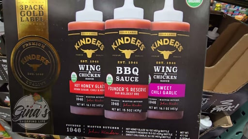 Kinder's Organic Dipping Sauce Variety 3/47.7 TOTAL OZ