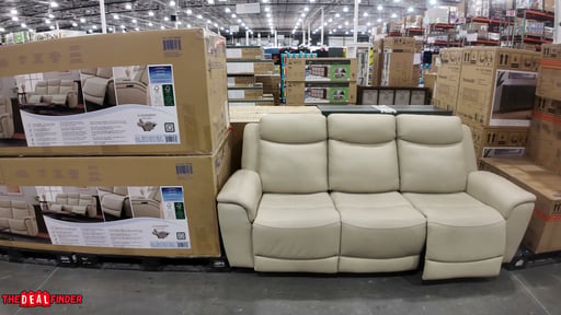 Gilman Creek Sanders Leather Power Sofa with Power Headrests