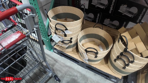 Faux Wicker Basket