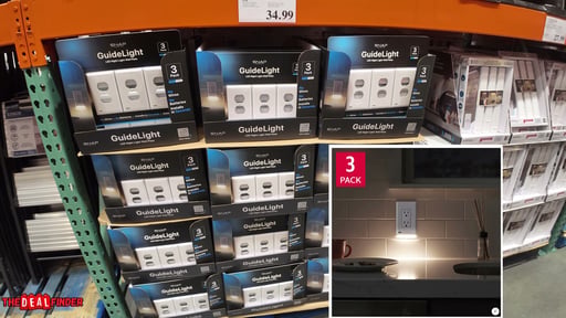 SnapPower GuideLight 2 Duplex LED Outlet Cover, 3-Pack