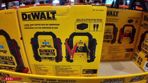 DEWALT 2000A Lithium Jump Starter with Air Compressor and USB Power Bank
