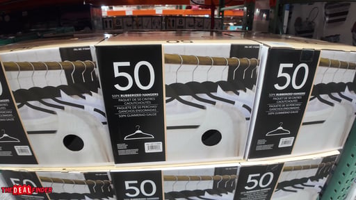50-Pack Rubberized Hangers