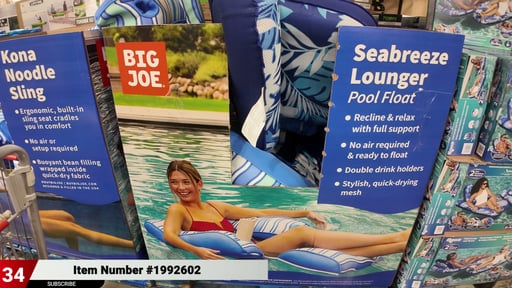 Big Joe Seabreeze Foldable Pool Lounger