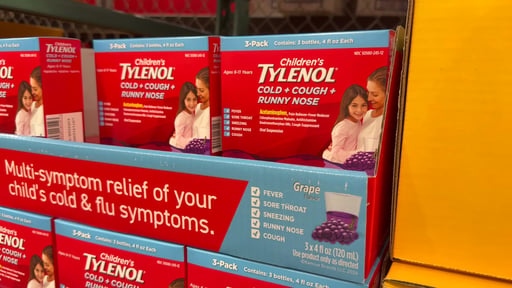 Tylenol Children's Cold+Cough+Runny Nose Oral Suspension, 3 x 4 oz