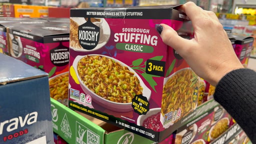 Kooshy Classic Sourdough Stuffing Mix, 3 × 14 oz