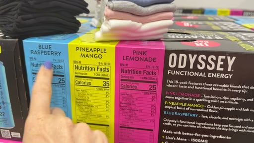 Odyssey Functional Energy 3 Flavor Variety Pack, 18 Cans