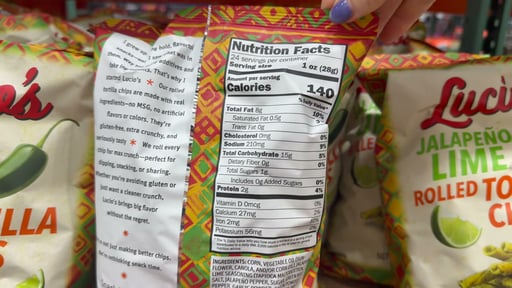 Lucio's Jalapeño Lime Rolled Tortilla Chips 24 Ounce Bag