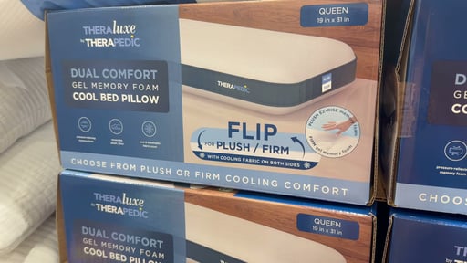 TheraPedic Dual Comfort Gel Memory Foam Bed Pillow