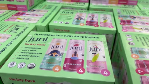 Juni Sparkling Tea with Adaptogens Variety Pack 12/12oz