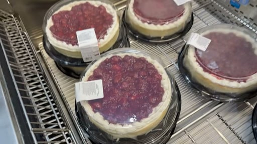 Strawberry Topped Cheesecake