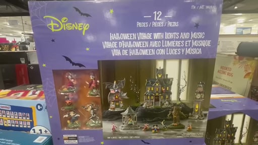 Disney Halloween Village 12-Piece Lighted Set