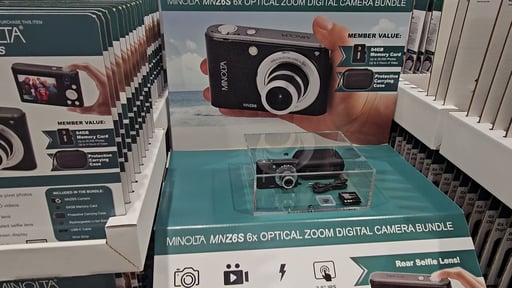 Minolta MNZ6S 72MP Digital Camera with 64GB Card and Case