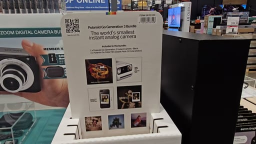 Polaroid Go Generation 3 Black Instant Camera Bundle, 32 Photos