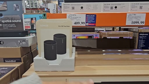 Sonos Era 100 Speakers 2-Pack Black Edition