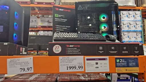 iBUYPOWER Element Gaming PC Desktop - AMD Ryzen 7 9800X3D - NVIDIA GeForce RTX 5070 12GB - 32GB RAM, 2TB SSD