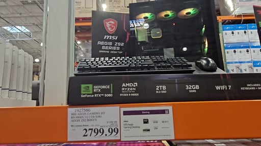 MSI Aegis ZS2 Gaming Desktop - AMD Ryzen 9 9900X / 32GB / 2TB / RTX 5080