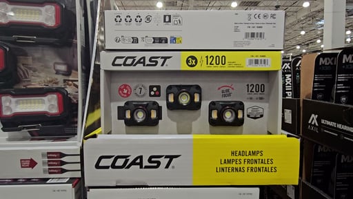 COAST 1200 Lumen Rechargeable Headlamp, 3-Pack