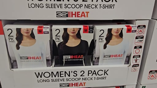 32 Degrees Women's Heat Tee 2-Pack