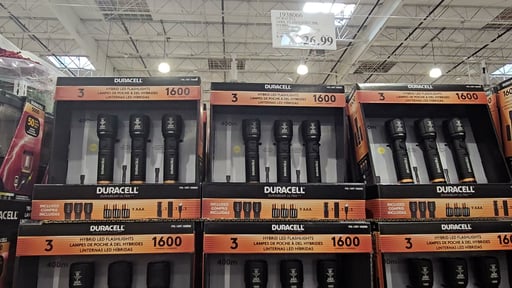 Duracell Durabeam Ultra 1600 Lumen Hybrid LED Flashlight, 3-Pack