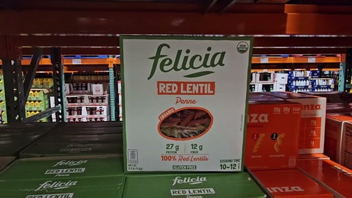 Felicia Organic Red Lentil Penne 2.2 lb