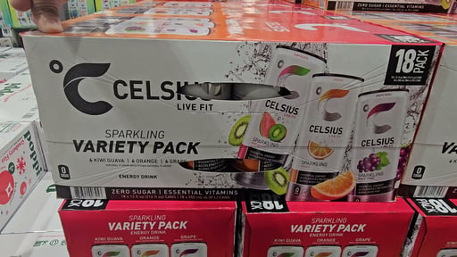 Celsius Sparkling Energy Drink Variety Pack, 18 / 12 fl oz Cans