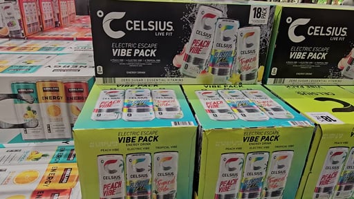 Celsius Live Fit Vibe Energy Drink Variety Pack, 18 x 12 fl oz Cans