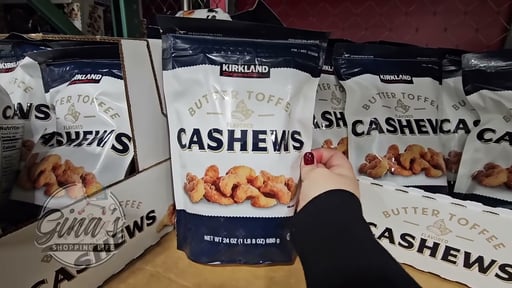 Kirkland Signature Butter Toffee Cashews 24 Ounce Bag