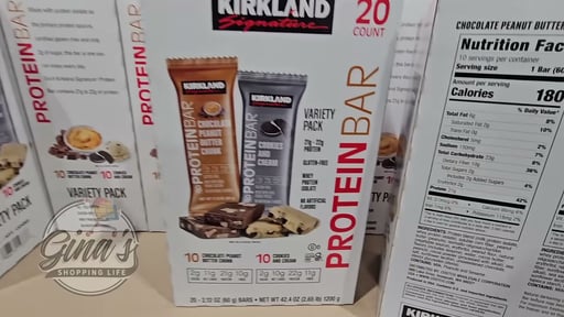 Kirkland Signature Protein Bar Variety Pack, Peanut Butter/Cookies & Cream, 20 Count, 2.12 oz