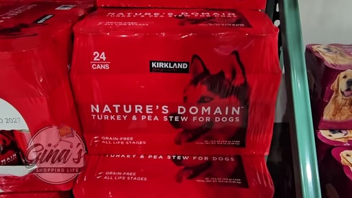 Kirkland Signature Nature's Domain Turkey & Pea Stew for Dogs, 24 Count, 13.2 oz Cans