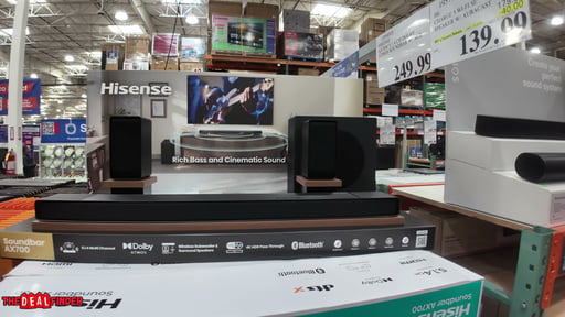 Hisense AX700 5.1.4 CH Dolby Atmos Soundbar with Sub