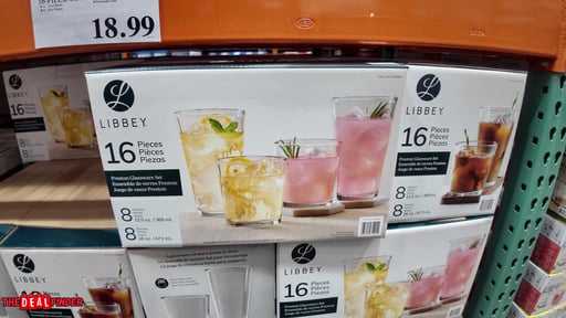 Libbey Preston Flare 16-Piece Tumbler and Rocks Glass Set