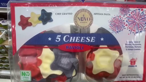 NUOVO FIVE CHEESE STAR SHAPED RAVIOLI 32 OZ
