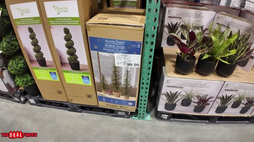 Burlap LED Alpine Trees Set of 3