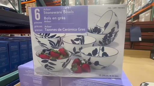 Certified International 6" Blue Arbor Bowl Set, 6-Piece