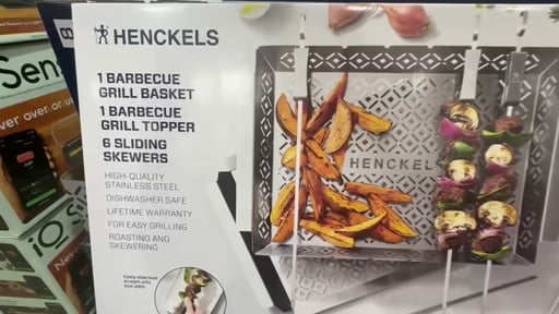 Henckels Kabob and Grill Basket Set, 10-Piece
