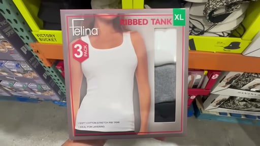 Felina Women's Ribbed Tank 3-Pack