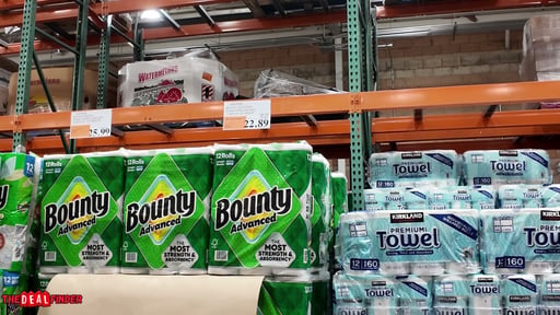 Bounty Advanced Paper Towel 669 sq ft 12 Rolls / 103 Sheets