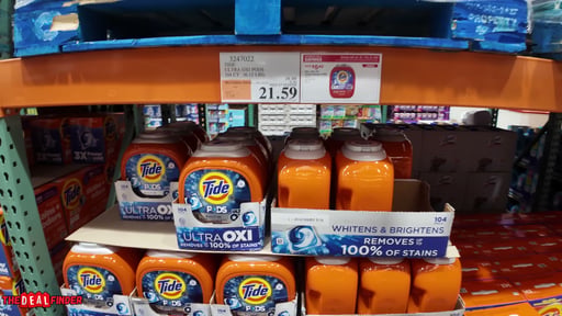 Tide PODS Ultra OXI 4-in-1 Laundry Detergent, 104 Count