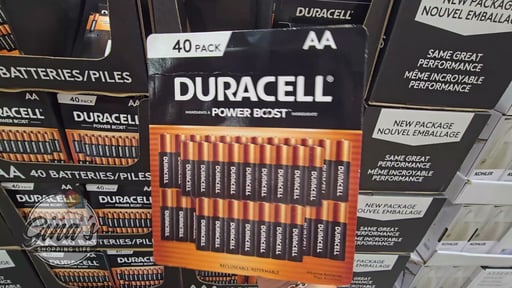 Duracell Power Boost Alkaline Batteries AA 40pk