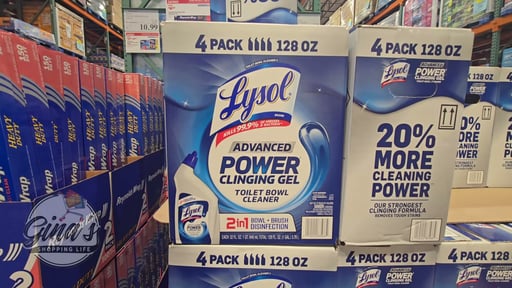 Lysol Advanced Toilet Bowl Cleaner, 4-Pack, 32 fl oz Bottles
