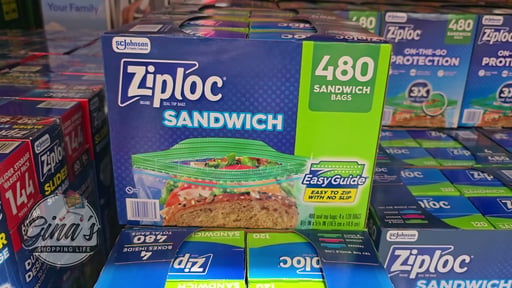 Ziploc Sandwich Bags, 4/120 CT